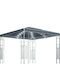 vidaXL Garden Freestanding Gazebo with LED Light Charcoal 3x3cm