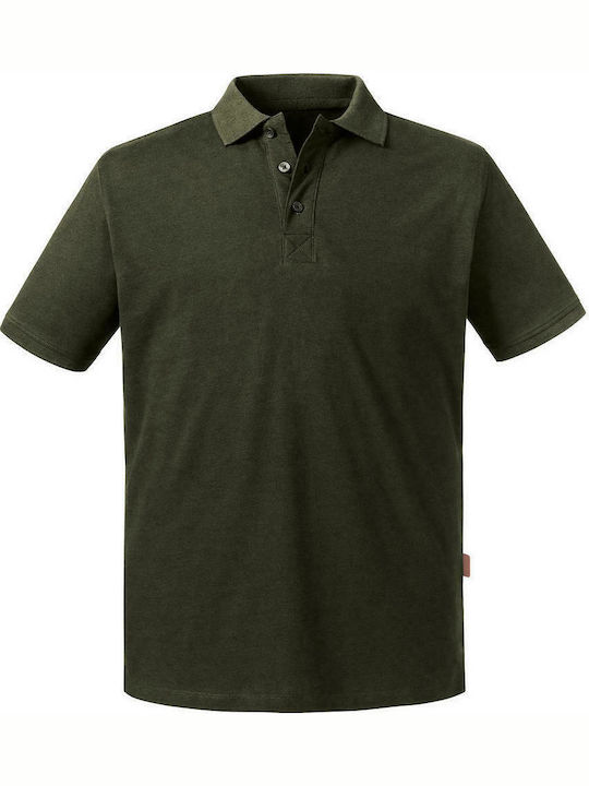 Russell Europe Men's Short Sleeve Promotional Blouse Dark Olive