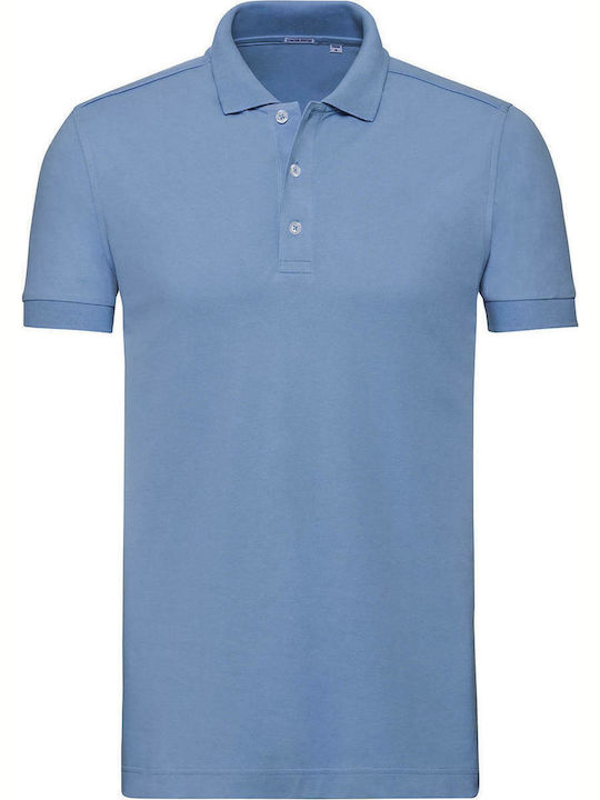 Russell Europe Ανδρικό Διαφημιστικό T-shirt Κοντομάνικο Sky