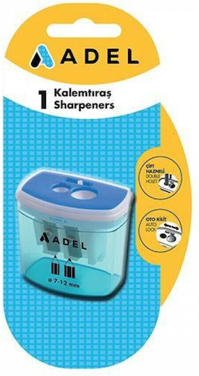 Adel Metallic Double Sharpener Blue