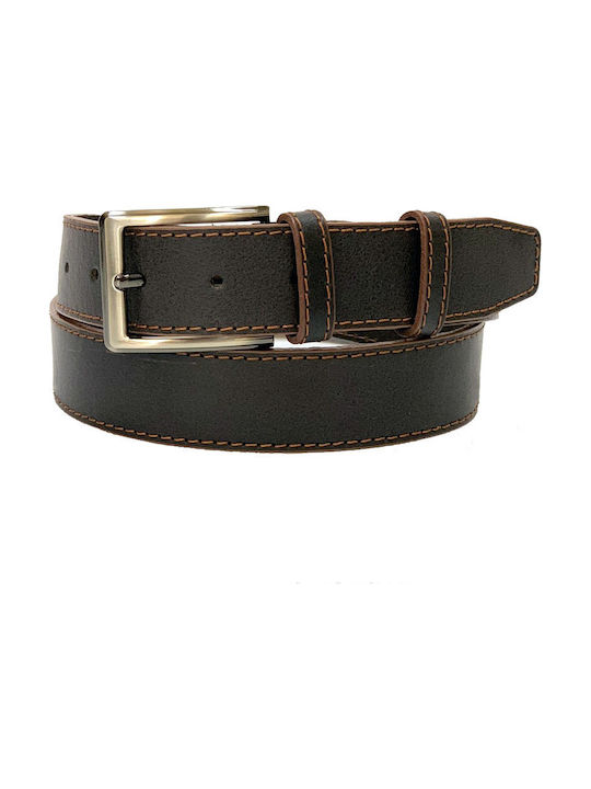 Herrengürtel aus echtem Leder von hervorragender Qualität 3,5cm Griechisch Made in Brown