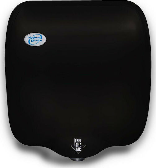 Hygiene Service Handtrockner Rostfrei mit Sensor in Schwarz Farbe 1.8kW SR-000029