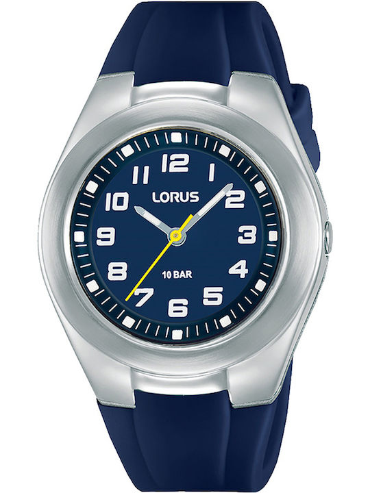 Lorus Kinder-Analoguhr mit Kautschuk/Plastikarmband Blau