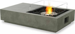 Ecosmart Fire Manhattan 50 Internal / Outdoor Floor Bioethanol Fireplace Natural 127x76.2x29.6cm