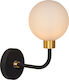 Lucide Lightning Berend Μοντέρνο Φωτιστικό Μπάνιου με Ντουί G9 Μαύρο 6.2εκ.