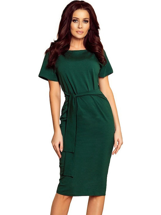 Numoco Sommer Midi Kleid Grün