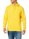 Tommy Hilfiger Men's Sweatshirt with Hood and Pockets Yellow