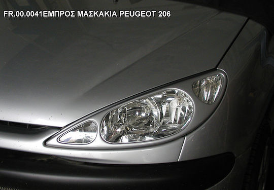 Motordrome Μάσκες Φαναριών Μπροστινές για Peugeot 206 1998+
