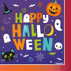 Party Napkins Halloween Friends 33x33cm 16τμχ Multicolored 33x33cm. 16pcs