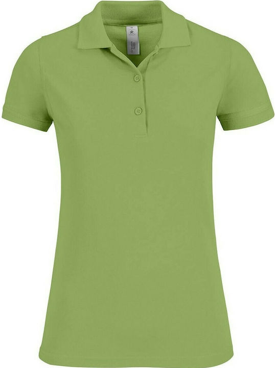 B&C Women's Short Sleeve Promotional Blouse Pistachio