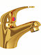 vidaXL Mixing Sink Faucet Gold