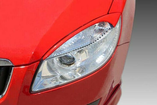 Motordrome Front Headlights Eyebrows for Skoda Fabia 5J 2007-2014