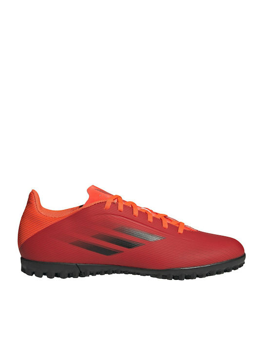 Adidas X Speedflow.4 TF Χαμηλά Ποδοσφαιρικά Παπούτσια με Σχάρα Red / Core Black / Solar Red