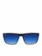 OJO Sunglasses Square Begi Unisex Γυαλιά Ηλίου με Μαύρο Κοκκάλινο Σκελετό και Μπλε Ντεγκραντέ Polarized Φακό