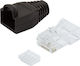 LogiLink Plug Connector Cat.6 RJ45 Unshielded Black 100τμχ