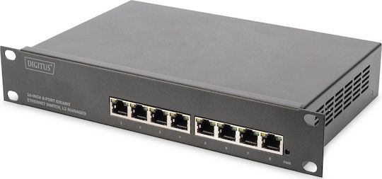 Digitus DN-80117 Verwaltet L2 Switch mit 8 Ports Ethernet