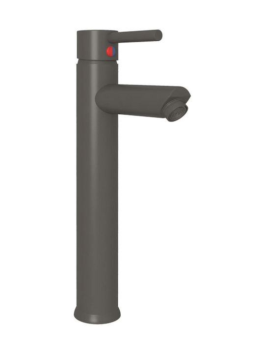 vidaXL Mixing Tall Sink Faucet Gray