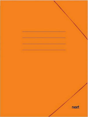 Next Folder with Rubber Band for Paper A4 Orange