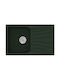 Sanitec Classic Drop-In Sink Synthetic Granite W78xD50cm Granite Green