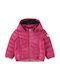 Παιδικό Καπιτονέ Μπουφάν Κοντό με Κουκούλα Φούξια