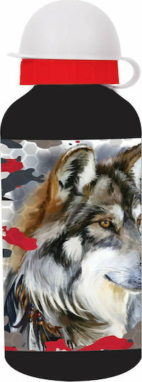 Back Me Up Kids Water Bottle Stainless Steel Wild Wolf 580ml