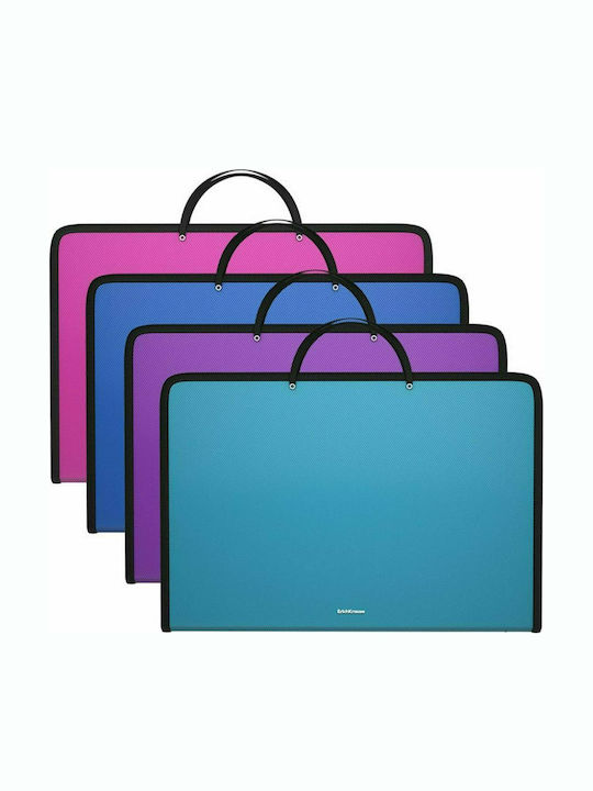ErichKrause Πλαστική Τσάντα Σχεδίου με Φερμουάρ και Χερούλι 31.6x46.4x3cm (Διάφορα Χρώματα)