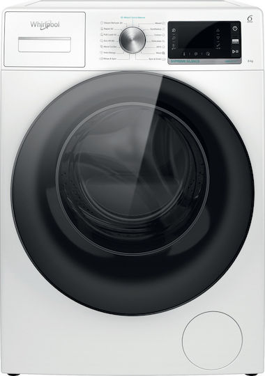 Whirlpool Πλυντήριο Ρούχων 8kg με Τεχνολογία Ατμού 1400 Στροφών ZENtechnology W6X W845WB EE