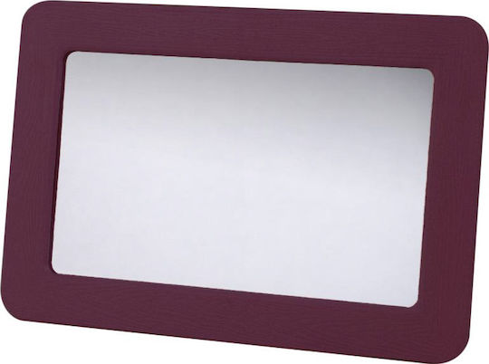 Autoline Vanity Mirror Εσωτερικός Καθρέπτης Αυτοκινήτου Μωβ 16 x 11cm με Κλιπ