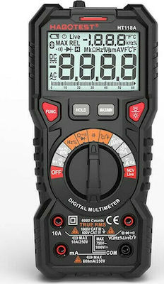 Habotest Digital Multimeter True RMS with Measurement AC / DC / Capacity HT118A