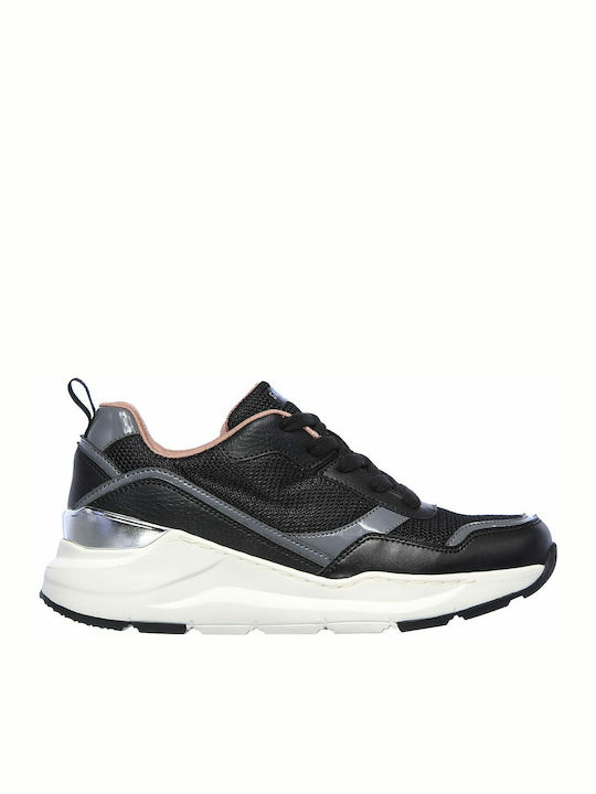 Skechers Rovina Clean Sheen Femei Sneakers Negre