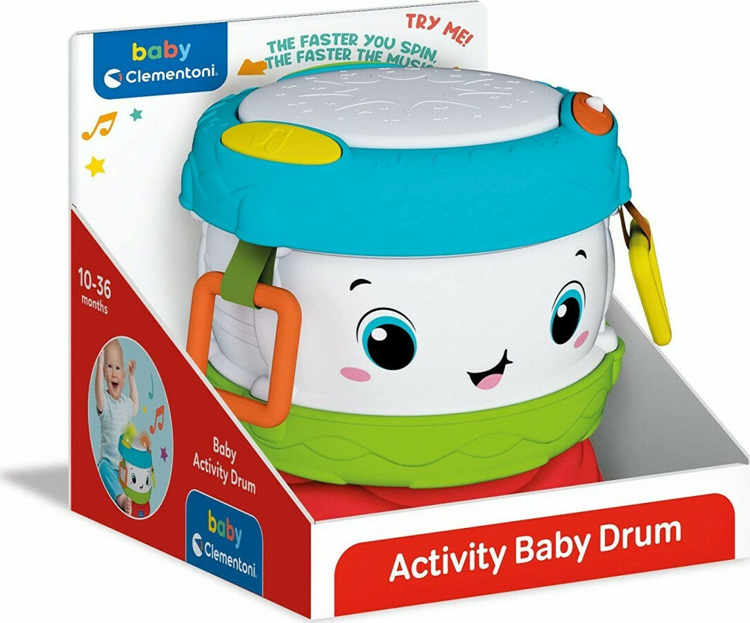 Clementoni Activity Baby Drum με Μουσική για 10+ Μηνών 100017409