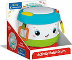 Baby Clementoni Musical Instrument Activity Baby Drum with Music for 10++ Months