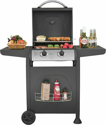 Kalorik GBBQ Gasgrill Grillrost 48cmx42cmcm mit 2 Brenner Brennern