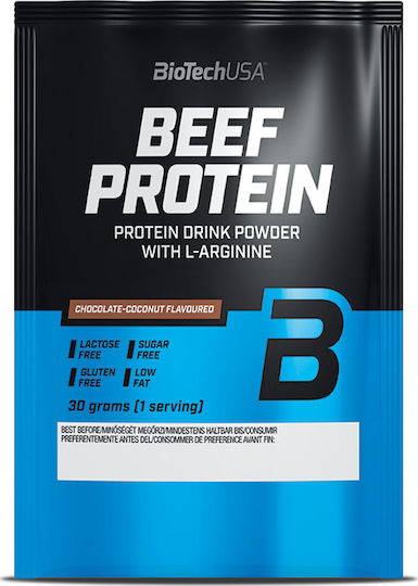 Biotech USA Beef Protein Gluten & Lactose Free with Flavor Strawberry 30gr