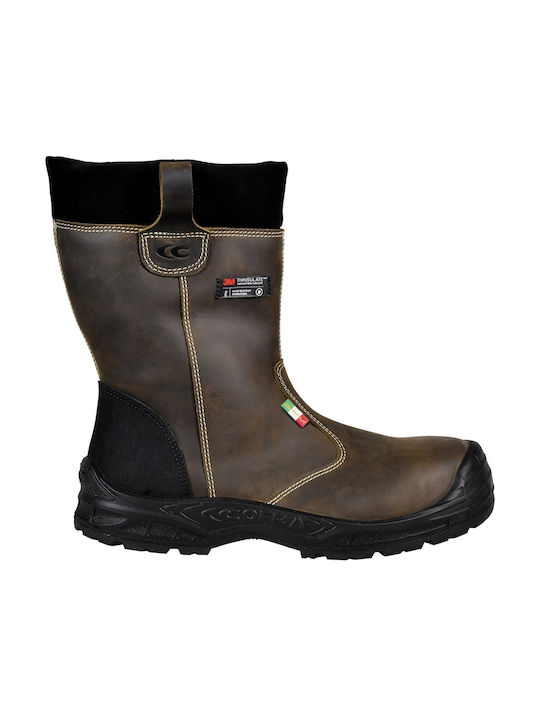 Cofra Rigger Wasserdicht Stiefel Sicherheit Braun S3 mit Zertifizierung CI,SRC