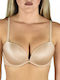 Double Bej Sutien Push Up cu Baloane