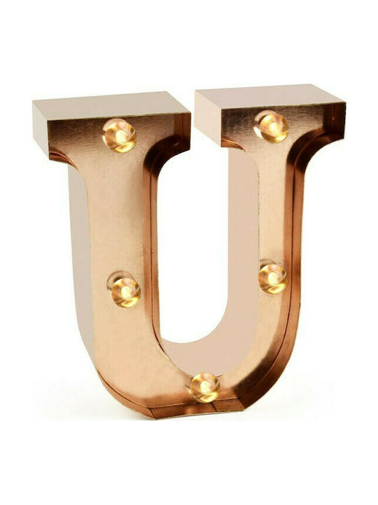 Legami Milano Decorative Lamp Letter LED Battery Copper