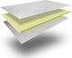 Ypnos Ανώστρωμα Fast Memory Foam Διπλό Foam με Λάστιχα Εφαρμογής 150x200x4εκ.