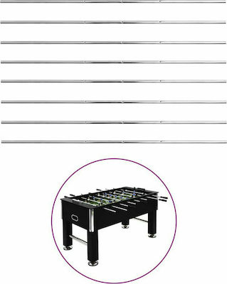 vidaXL Football Table Bars Rods for Table Football 8pcs 15.9mm