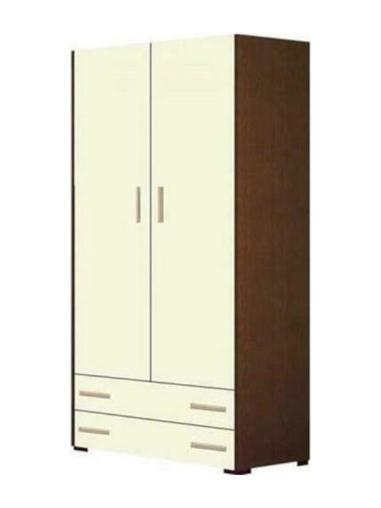 Doppeltür Kleiderschrank Ν2 Karydi - Ekru 105x5...