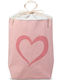 Kiokids Παιδικός Σάκος Αποθήκευσης από Ύφασμα Heart Ροζ 48x20x43cm