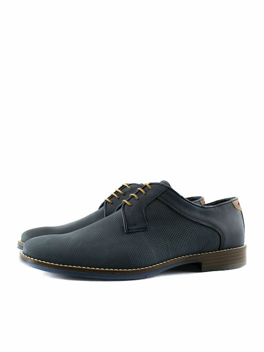 Men's Leather Casual Shoes Blue