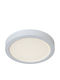 Lucide Lightning Round Outdoor LED Panel 18W with Warm White Light 3000K 22cm