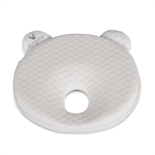 Cangaroo Βρεφικό Μαξιλάρι Πλαγιοκεφαλίας Memory Foam Pooh Λευκό 56x52εκ.