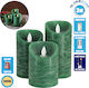 GloboStar Decorative Lamp Wax Polish Green 3pcs