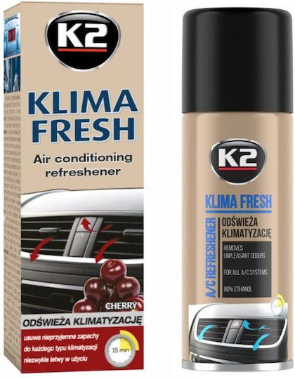 K2 Klima Fresh Σπρέι Καθαρισμού για Air Condition Αυτοκινήτου με Άρωμα Κεράσι 150ml