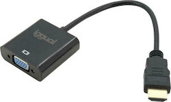 Iggual HDMI male to VGA female 1pcs (IGG317303)