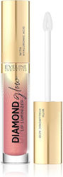 Eveline Diamond Glow Лип Глос 03 Карамелен слад...