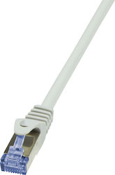 LogiLink CQ3042S S/FTP Netzwerkkabel Cat.6a Ethernet Länge 1,5 m Grau LogiLink CQ3042S S/FTP Netzwerkkabel Cat.6a Ethernet Länge 1,5 m Grau