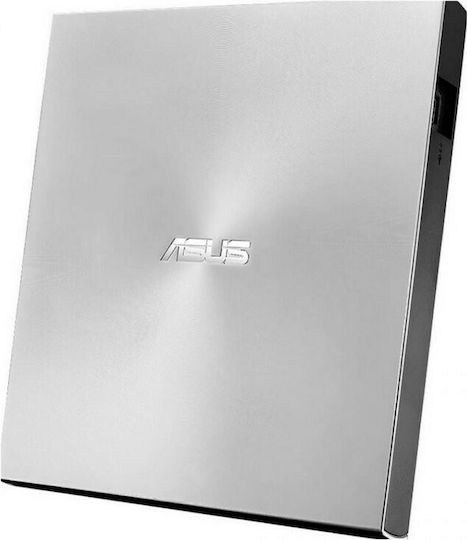 Asus ZenDrive U8M Εξωτερικός Οδηγός Εγγραφής/Ανάγνωσης CD/DVD για Desktop / Laptop Ασημί